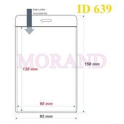 Identyfikator kieszonka etui 95x150  639