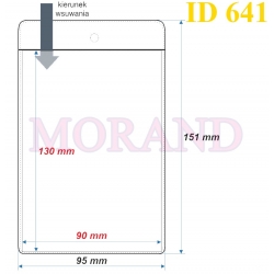 Identyfikator kieszonka etui 95x151  641