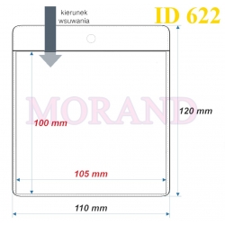 Identyfikator kieszonka etui 110x120  622