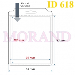 Identyfikator kieszonka etui 98x112  618
