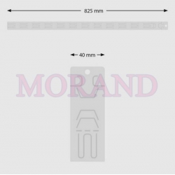 Strip krawat tasma z haczykami - wieszanie towaru 800 mic