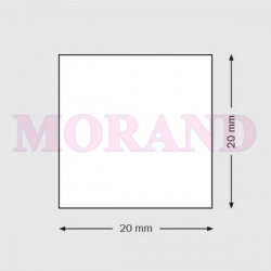 Kwadraty piankowe 20x20mm 2500szt białe S