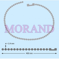 Łańcuszek kulkowy reklamowy 2,4mm 40cm