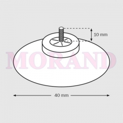 Przyssawka śruba 10mm fi40