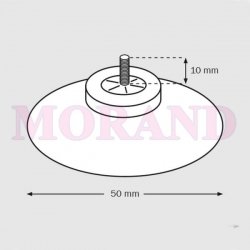 Przyssawka śruba 10mm fi50