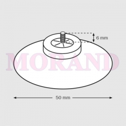 Przyssawka śruba 6mm fi50