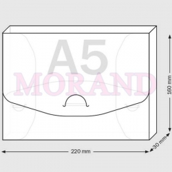 Pudełko składane pp 180 mic na dokumenty A5