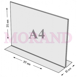 Stojak plakatowy MENU A4 297x215