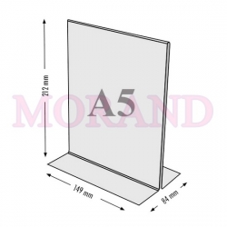 Stojak plakatowy MENU A5 149x212