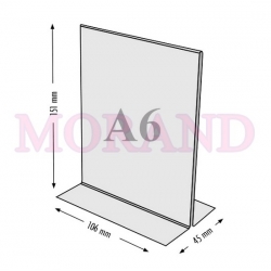 Stojak plakatowy MENU A6 106x151