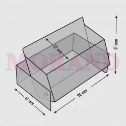 Stojak na wizytówki 96x61x31mm