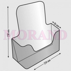 Stojak na katalogi A4 polistyren 250x234