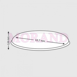 Bumpon stopki silikonowe 12,7 mm, wys 1,8 mm arkusz