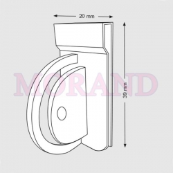 Uchwyt do stopera promo 20x39 mm 100 szt