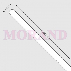 Blaszka wąs skoroszytowy 160mm 1000szt